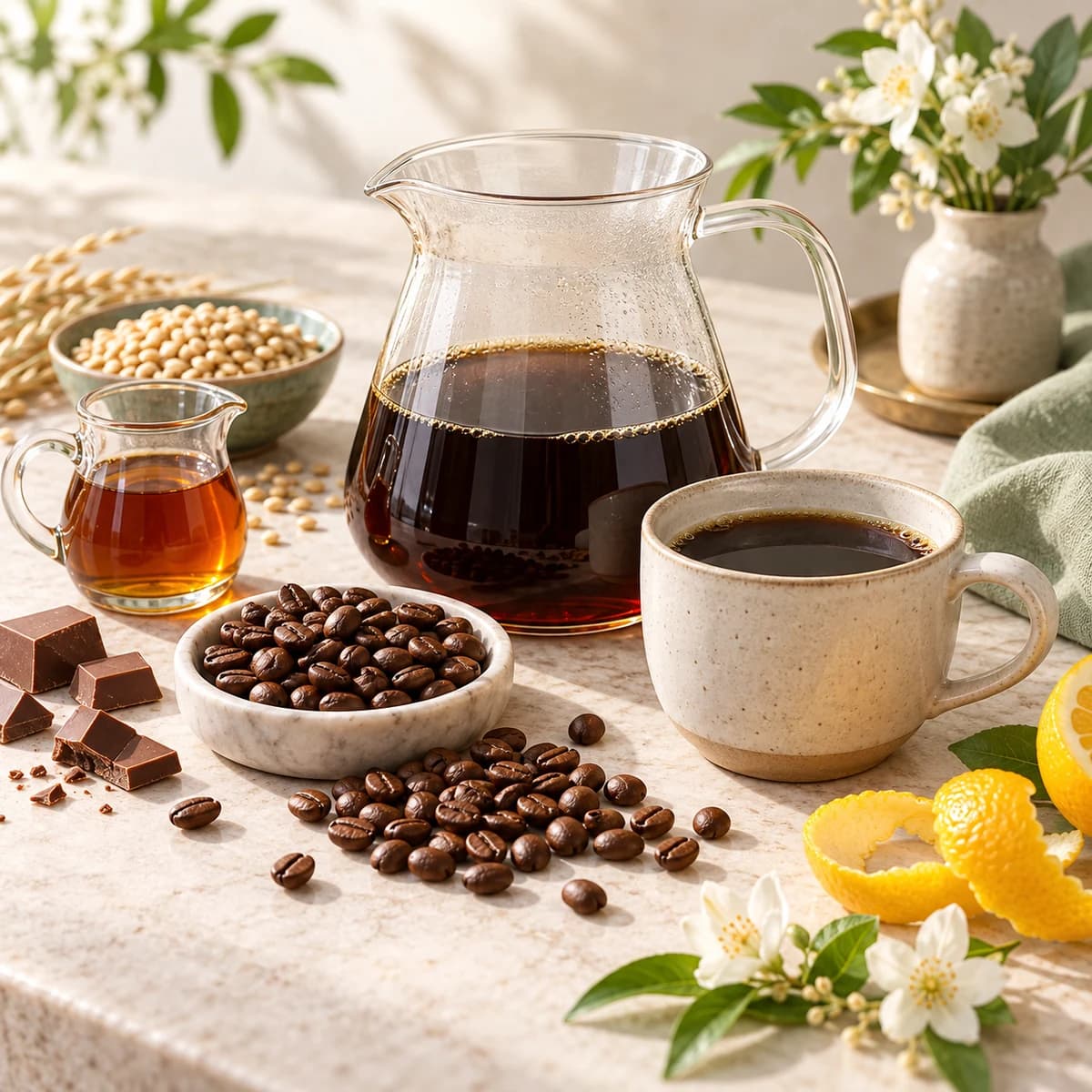 Costa Rica Tarrazu La Minita coffee flavor still life