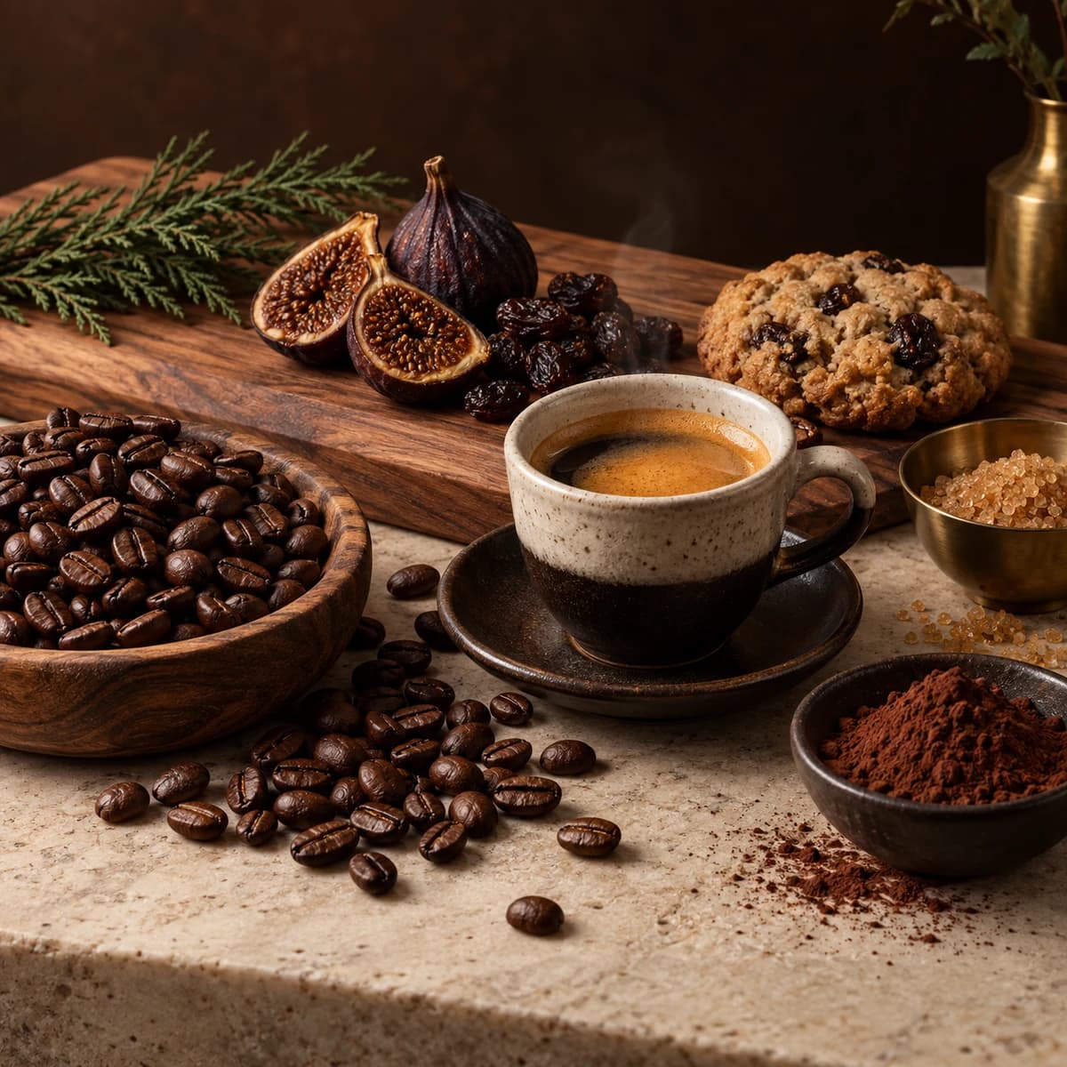 Uganda Bugisu coffee flavor still life